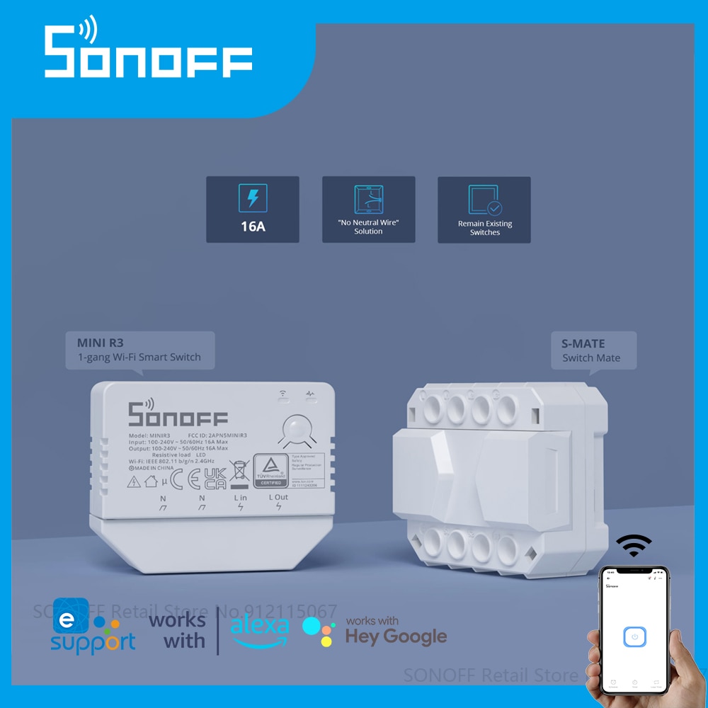 SONOFF ̴ R3 16A Wifi  Ʈ ġ S-MA..